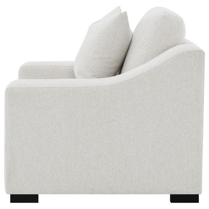 Ashlyn - Fabric Upholstered Track Arm Accent Chair - Sand