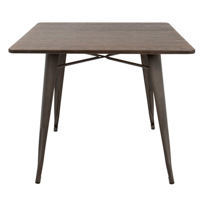 Oregon - Industrial / Farmhouse Dining Table - Espresso