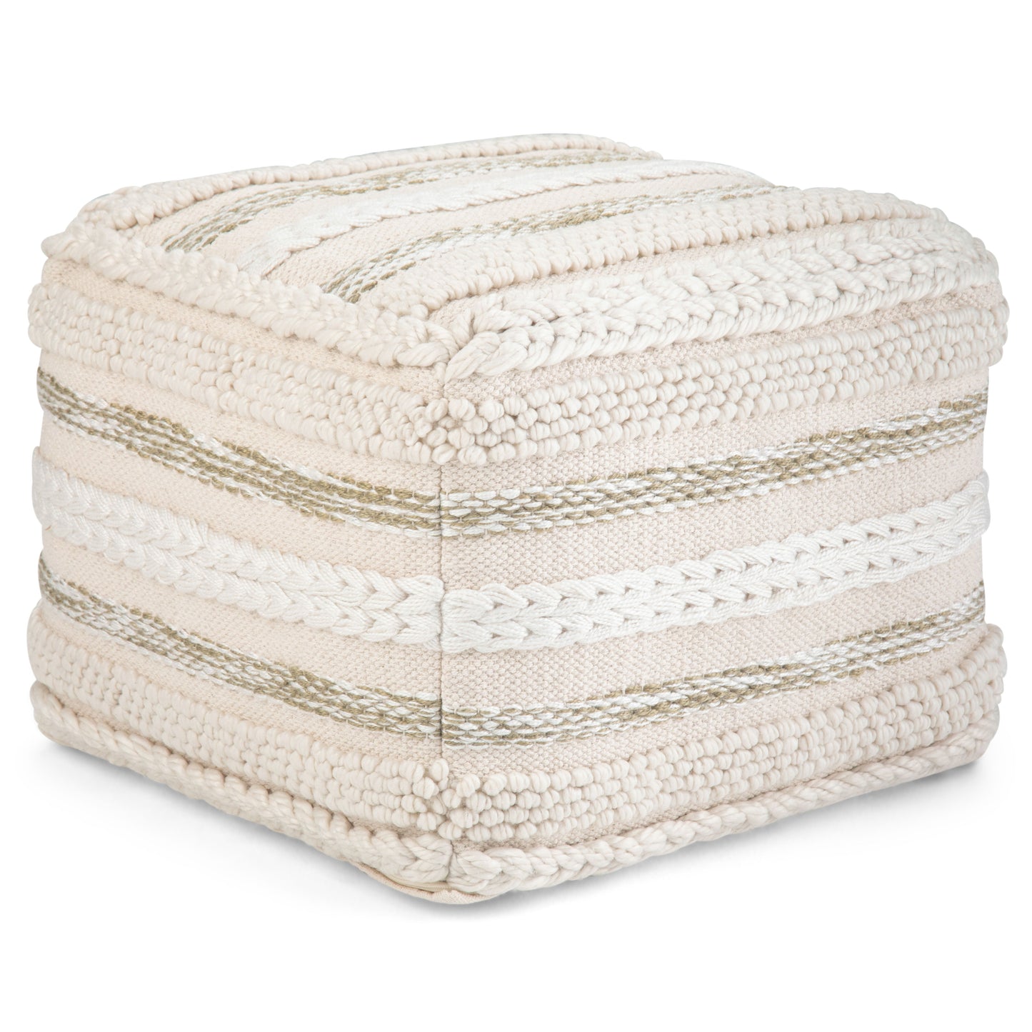 Sommer - Handcrafted Square Pouf