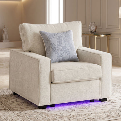 Rita - Accent Chair With LED Underlighting