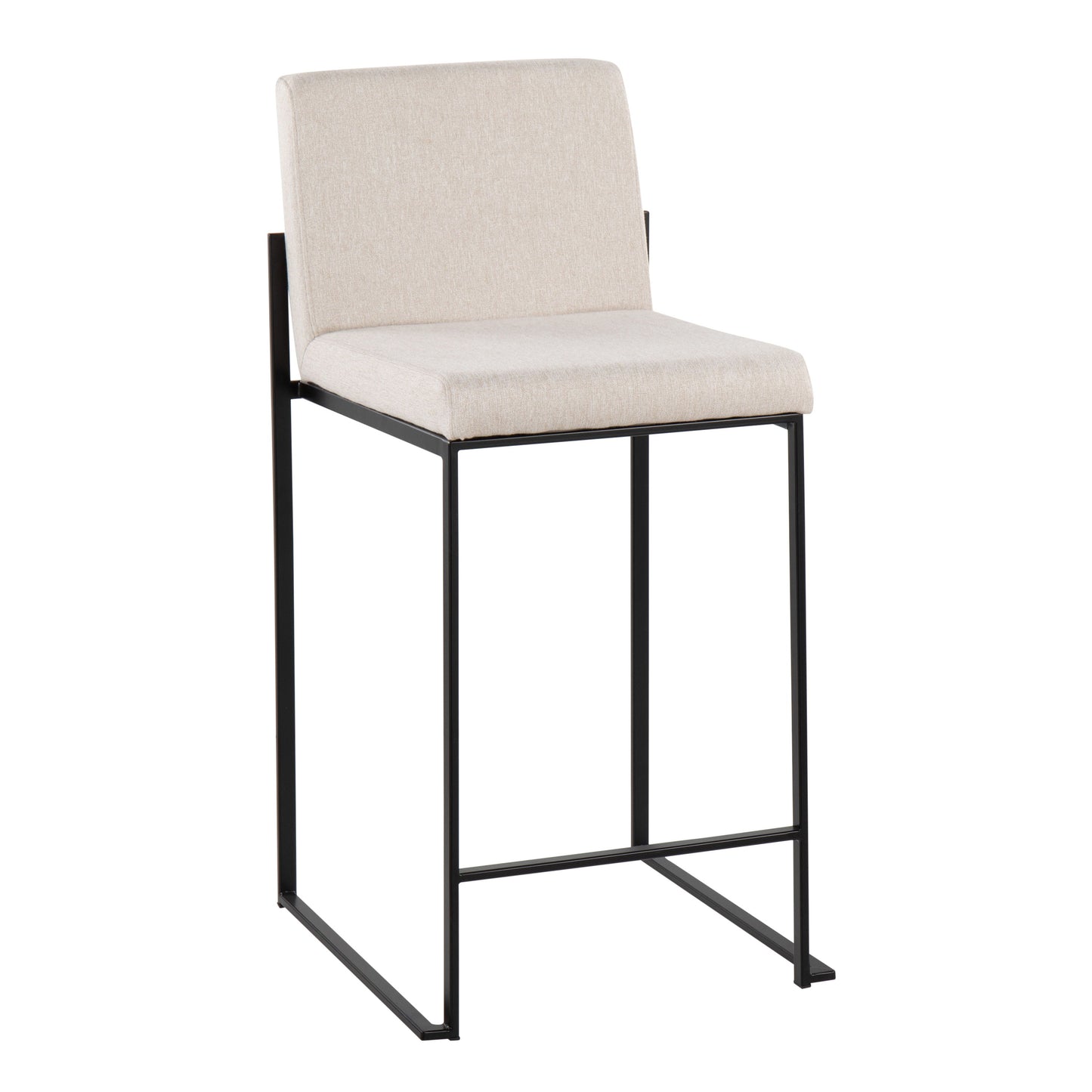 Fuji - Contemporary Modern Elegance, High Back Counter Stool