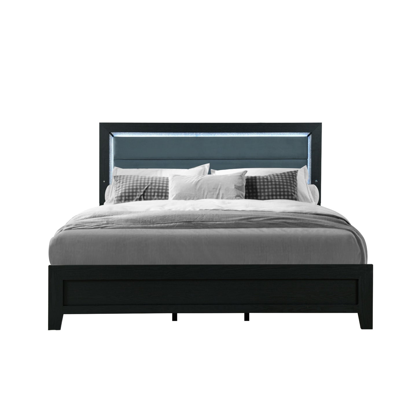 Carlos - 5 Pieces Queen Bedroom Set - Black