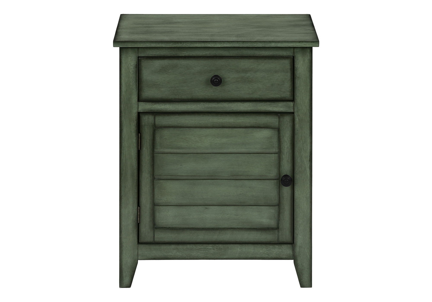 Accent Nightstand, Storage Drawer, Transitional