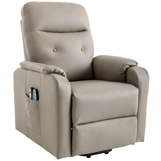 Massage Recliner Chair Electric Power Lift Chairs With Side Pocket, Adjustable Massage And Heating Function For Adults And Seniors