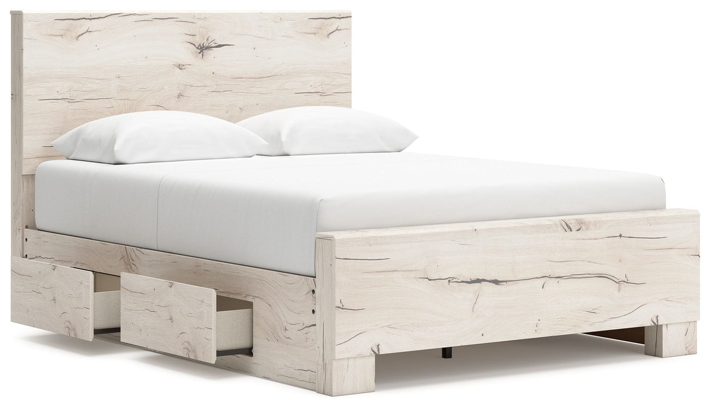 Lawroy - Panel Bed With Storage