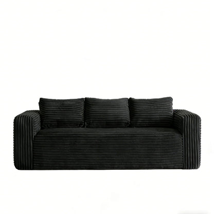 Cloud Loveseat Sofa Couch, Compressed - Black