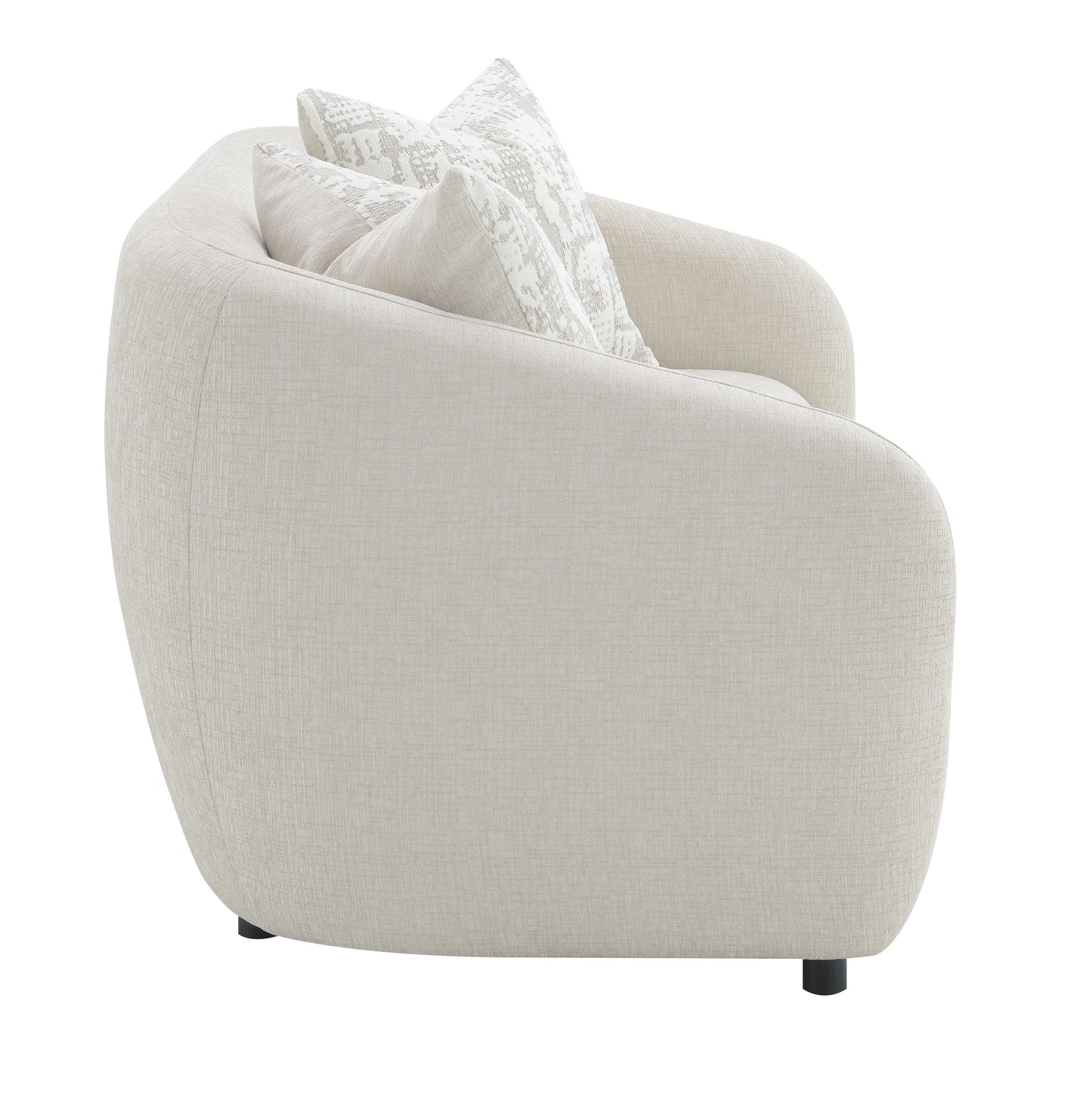 Etienne - Loveseat With 3 Pillows - Beige