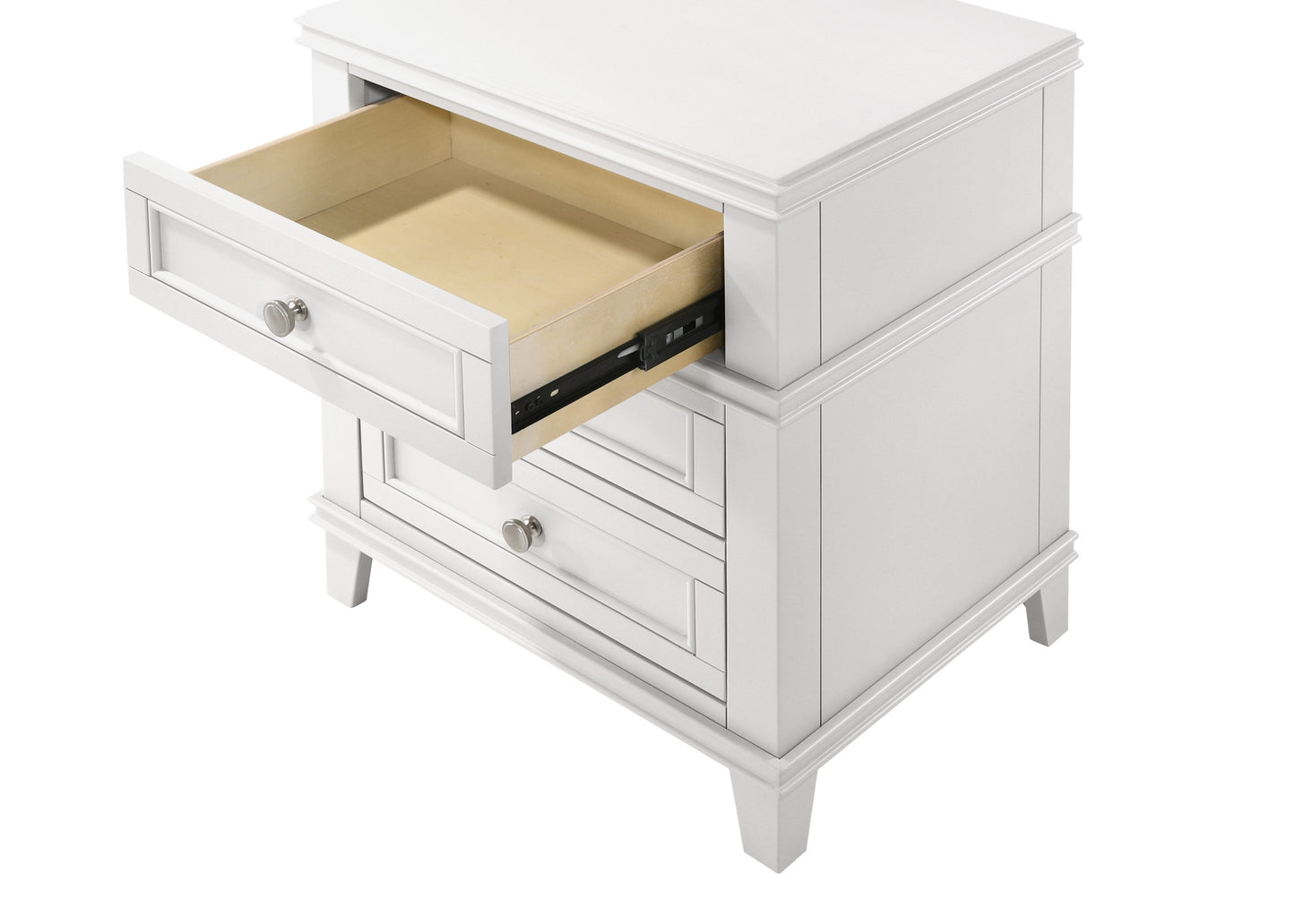 3 Drawer Nightstand With USB