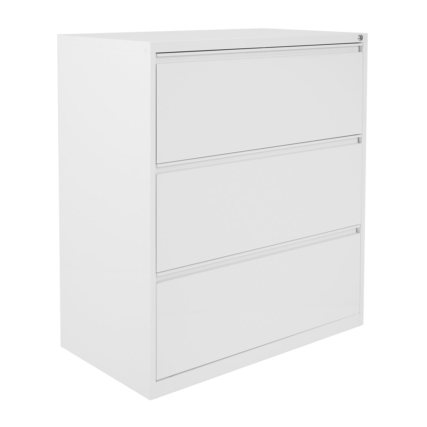 36" Wide 3 Drawer Lateral File With Core-Removeable Lock & Adjustable Glides