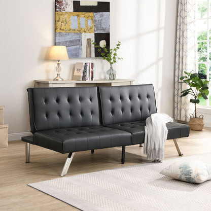 Comfortable Futon Sofa Bed - Black