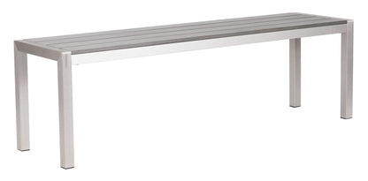 Metropolitan - Double Bench - Gray & Silver