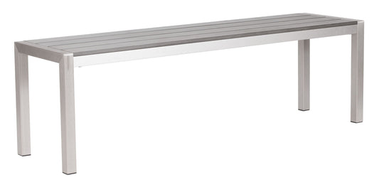 Metropolitan - Double Bench - Gray & Silver