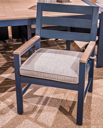 Mabry Shores - Arm Chair With Cushion (Set of 2) - Blue