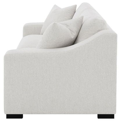 Ashlyn - Fabric Upholstered Track Arm Sofa - Sand