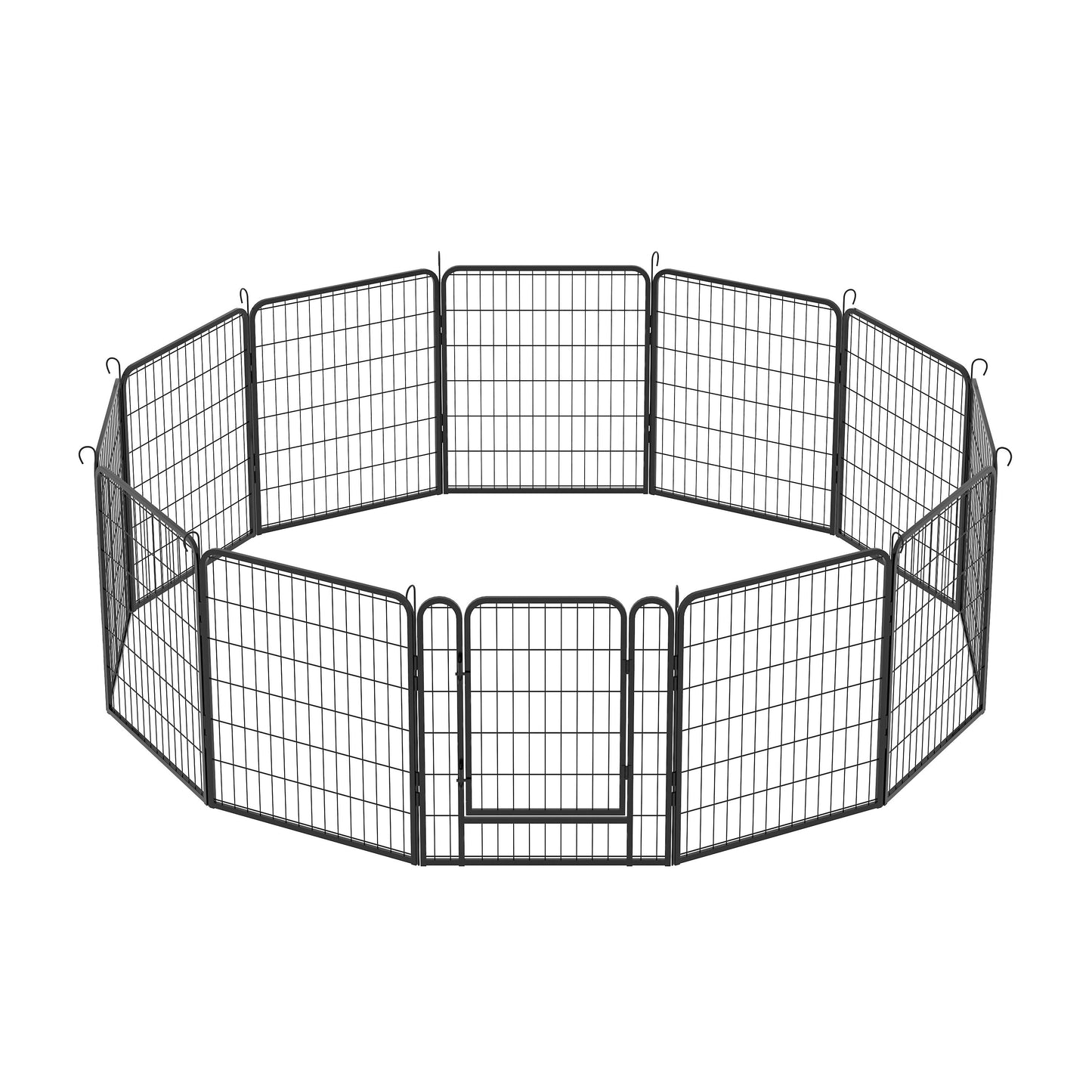 Heavy Duty Metal Playpen With Door, Dog Fence Pet Exercise Pen For Outdoor, Indoor