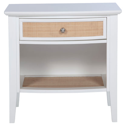 Bexhill - 1-Drawer Nightstand Bedside Table - White