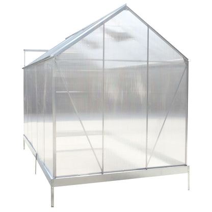 Polycarbonate Greenhouse, Heavy Duty Outdoor Aluminum Walk-In Green House Kit With Rain Gutter, Vent And Door For Backyard Garden