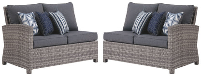 Salem Beach - Dark Gray - 5 Pc. - Sectional Lounge Set