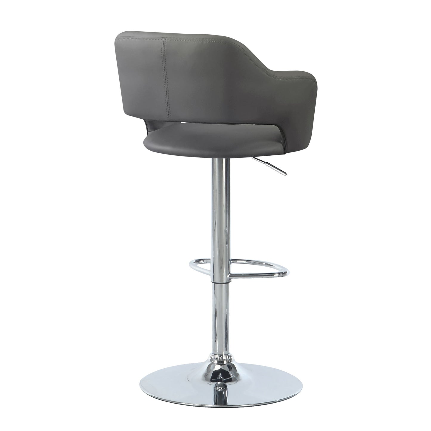 Bar Stool, Swivel, Adjustable Height, Contemporary, Modern - Gray