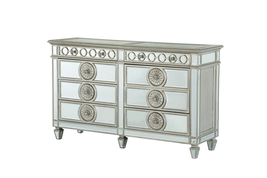 Varian - Mirrored Dresser - Silver