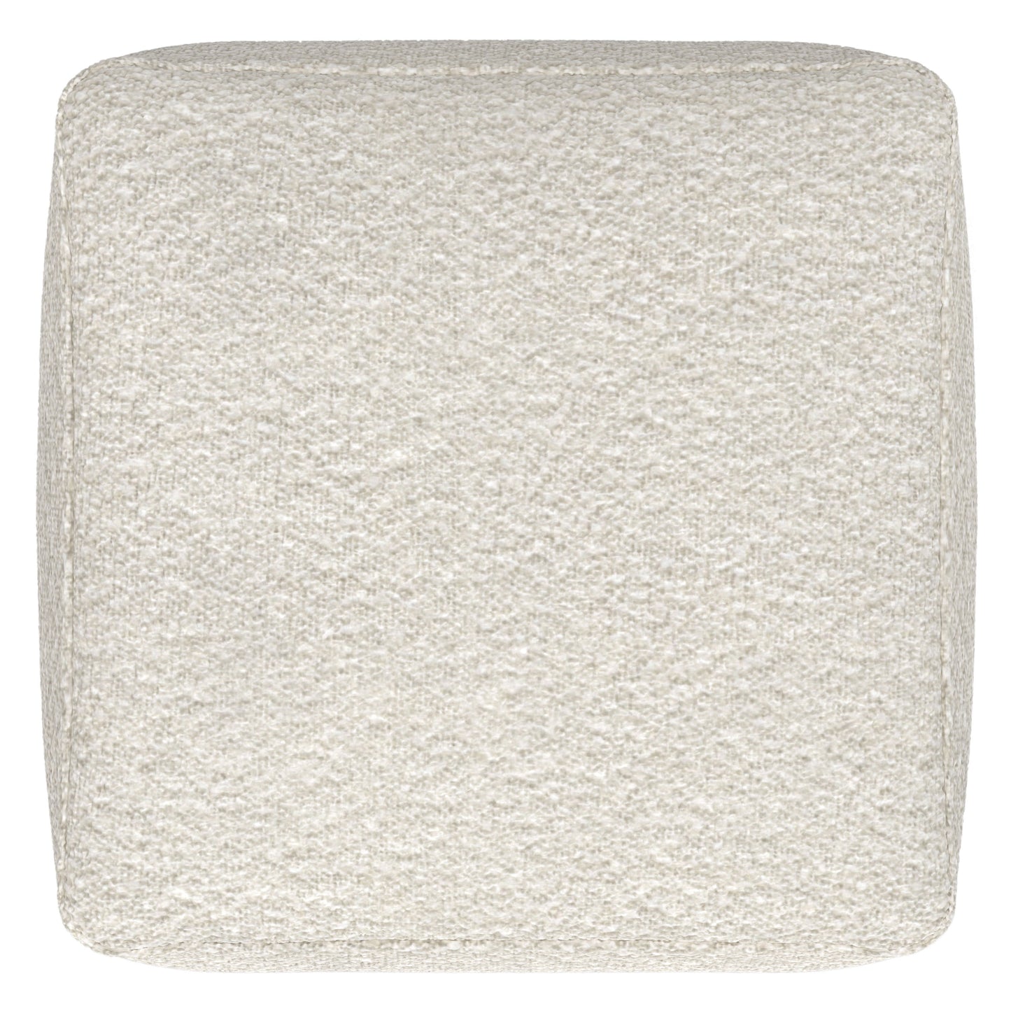 Chantal - Square Pouf - Ivory