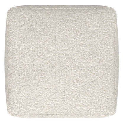 Chantal - Square Pouf - Ivory