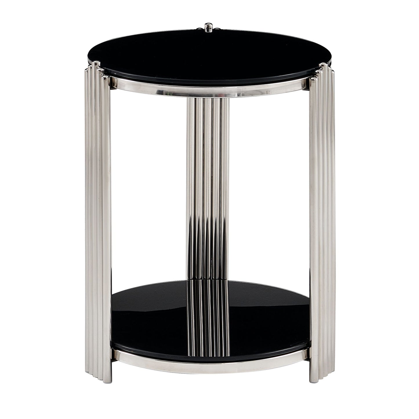 Round Table With Double Layer Storage