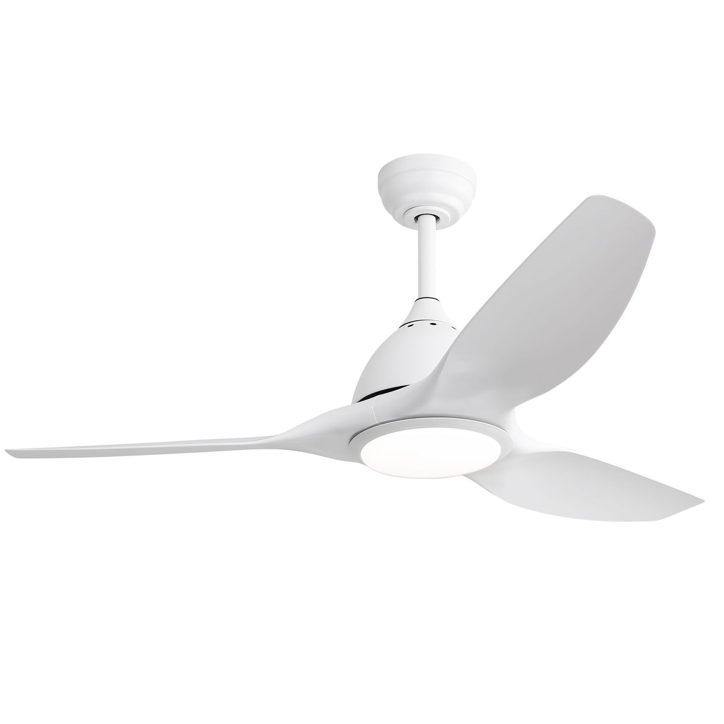 Modern Ceiling Fan With 22W Led Light, 3 ABS Fan Blades Dc Motor Ceiling Fan For Bedroom Living Room