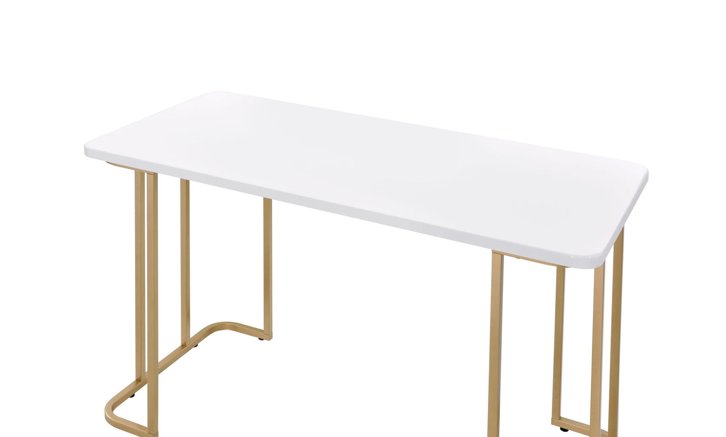 Estie - Writing Desk - White / Gold