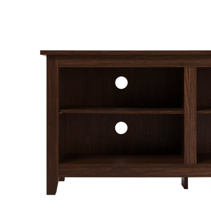 Modern Transitional 3 Shelf Open Storage TV Stand