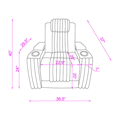 Duran - Power Recliner With Power Headrest