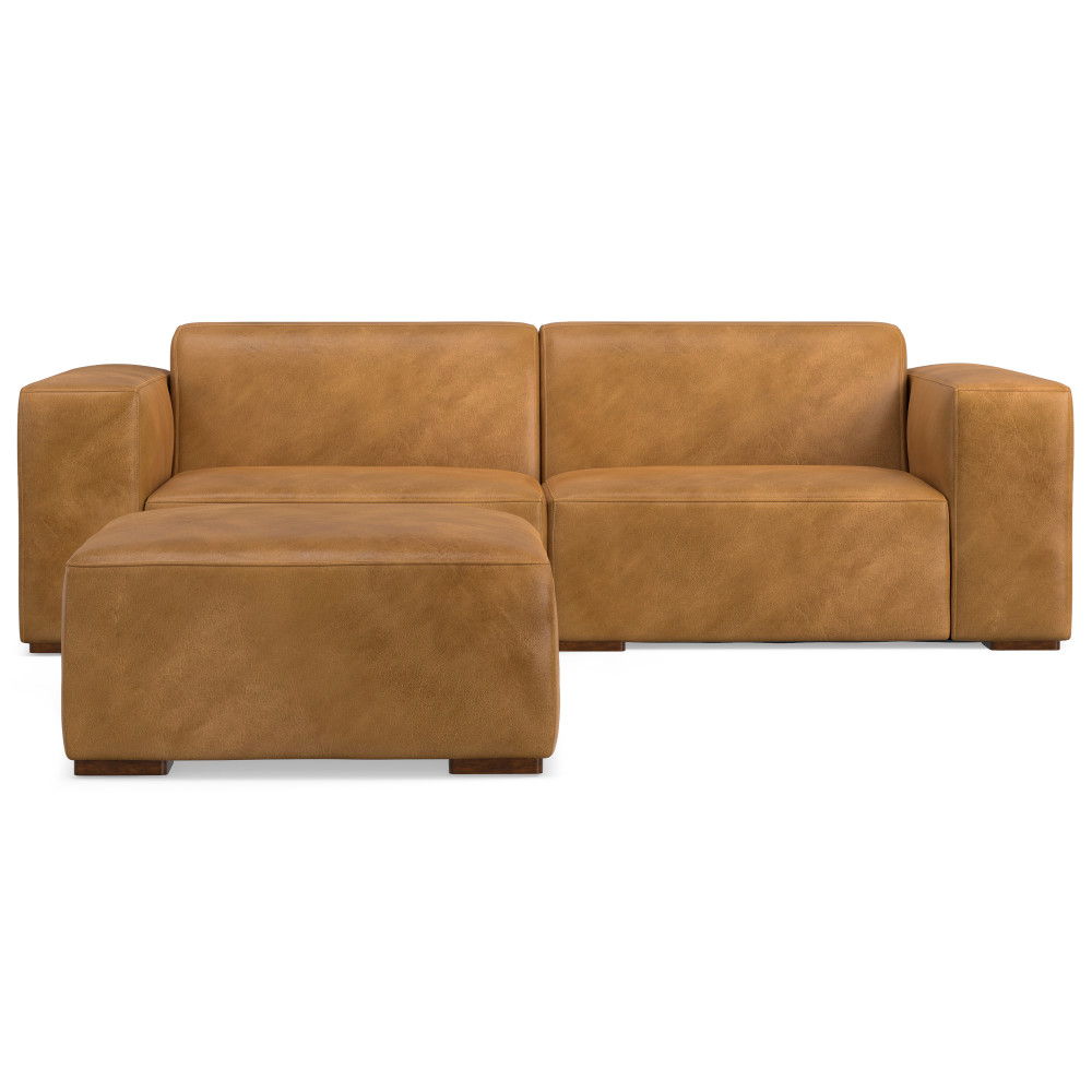 Rex - Handcrafted Sectional Sofa And Ottoman