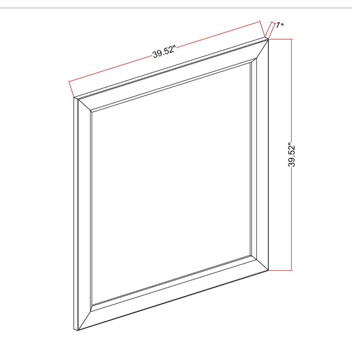 Harry - Mirror, Large Scale Design For Bedroom - Brown