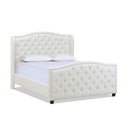 Marcella - Upholstered Shelter Headboard Bed Set