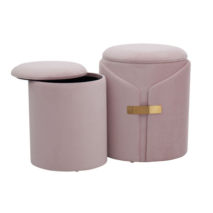 Dahlia - Contemporary / Glam Nesting Ottoman Set