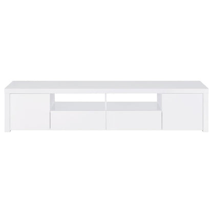 Jude - 2 Door Engineered Wood TV Stand - High Gloss White