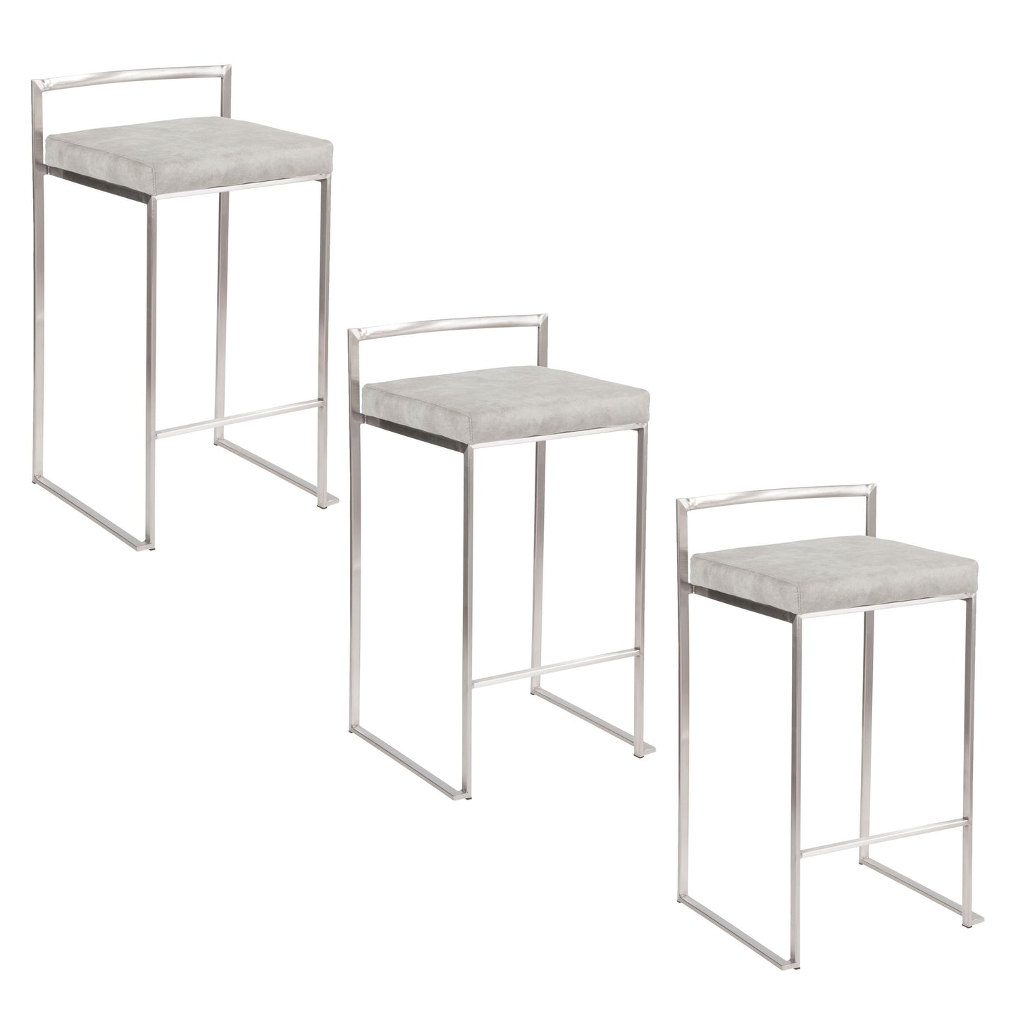 Fuji - Elegant Design Contemporary Stackable Counter Stool