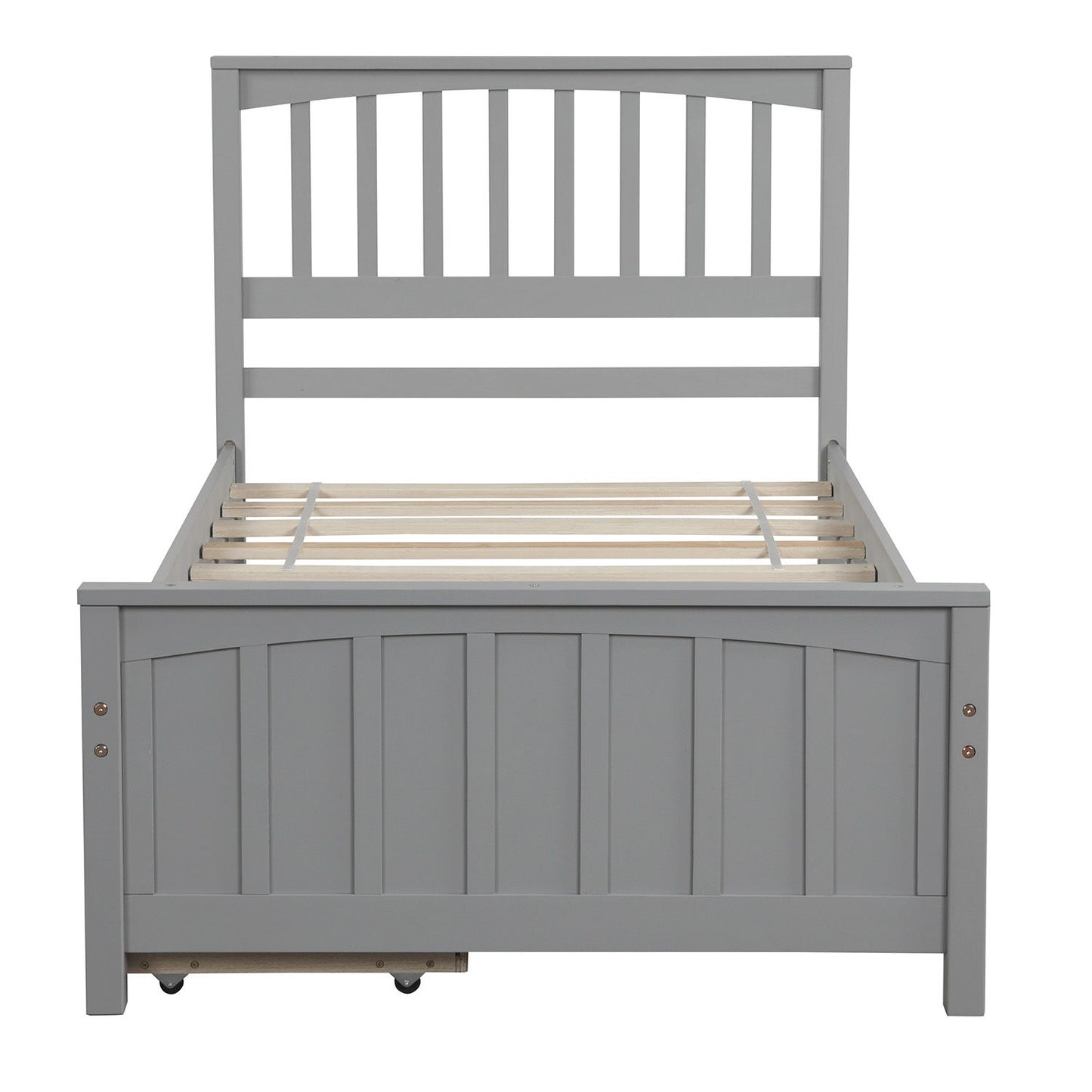 Twin Size Platform Bed With Two Drawers