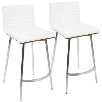 Mason - Contemporary Swivel Counter Stool (Set of 2)