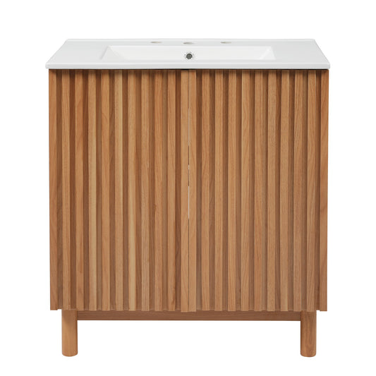 Traditional Bathroom Vanity With Ceramic Sink