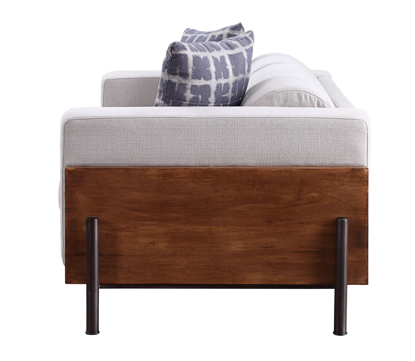 Pelton - Loveseat With 2 Toss Pillows - Walnut