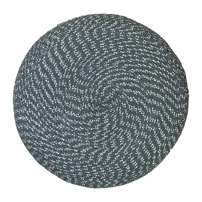 Bayley - Versatile Round Braided Pouf