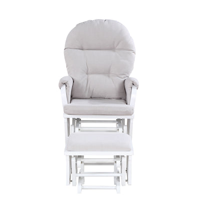 Madison - Glider & Ottoman - White Base