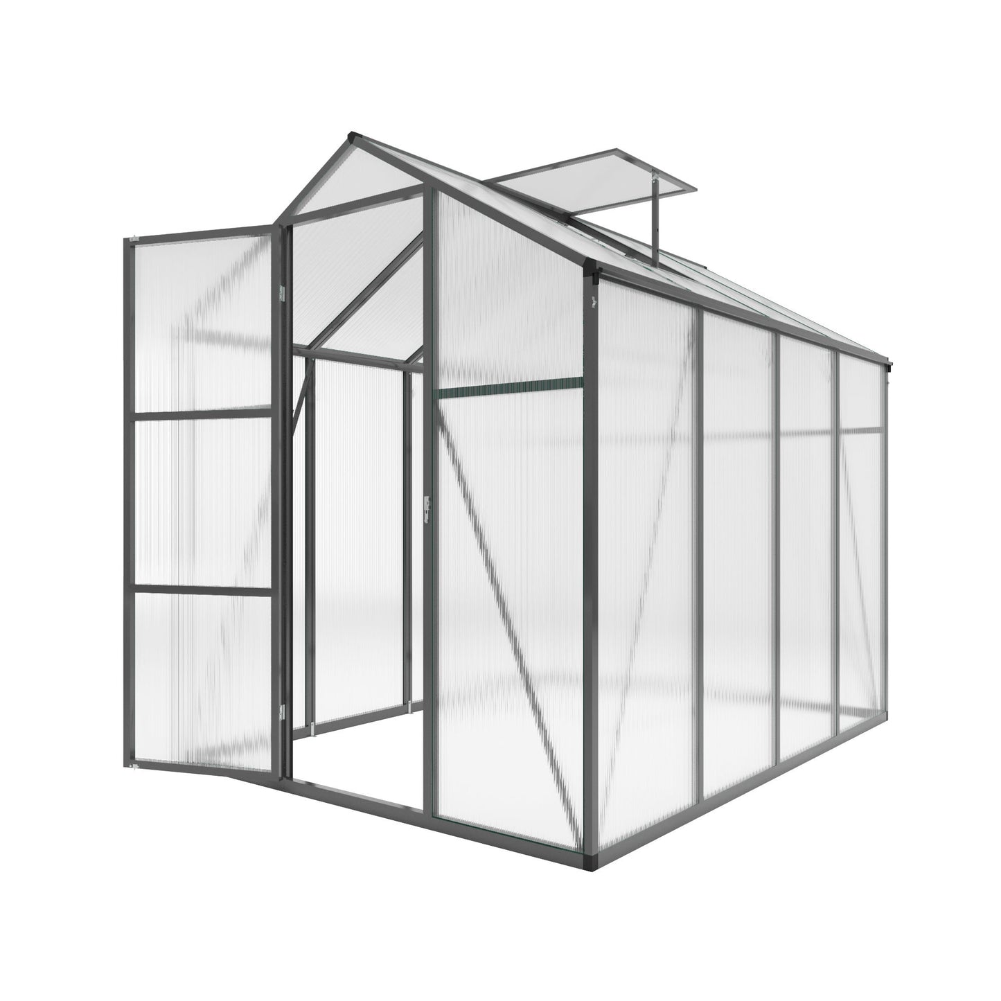 Gain Height Windproof Greenhouse With Raised Base