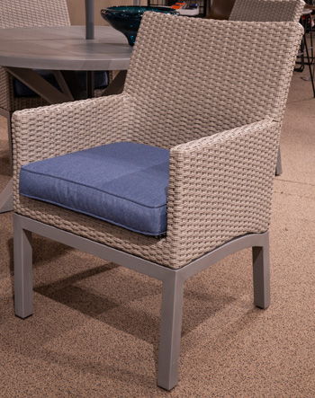 Dillon Beach - Arm Chair With Cushion (Set of 2) - Blue / Gray