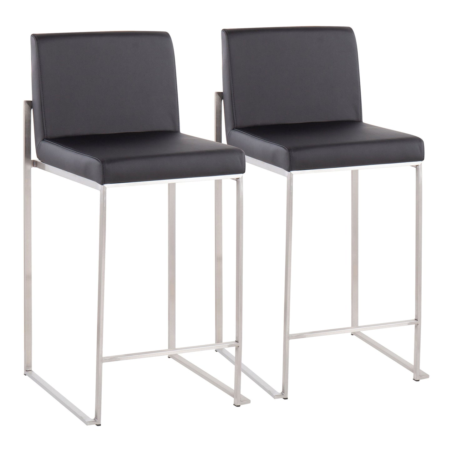 Fuji - Contemporary High Back Counter Stool, Functional Design