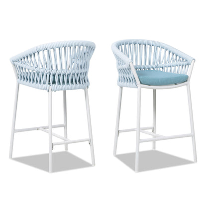 Maiden - Patio Counter Stool Sunproof Olefin (Set of 2)