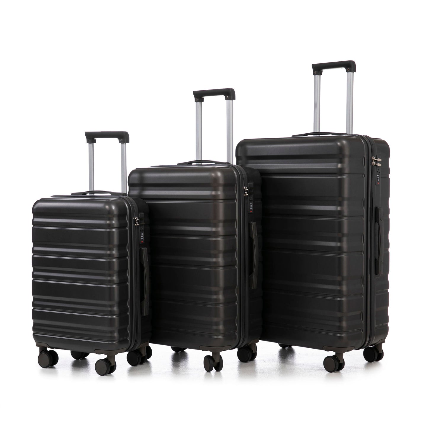 Tourist 3 Piece Luggage Set, Combination Lock, Durable Hard Shell With 360° Silent Wheels