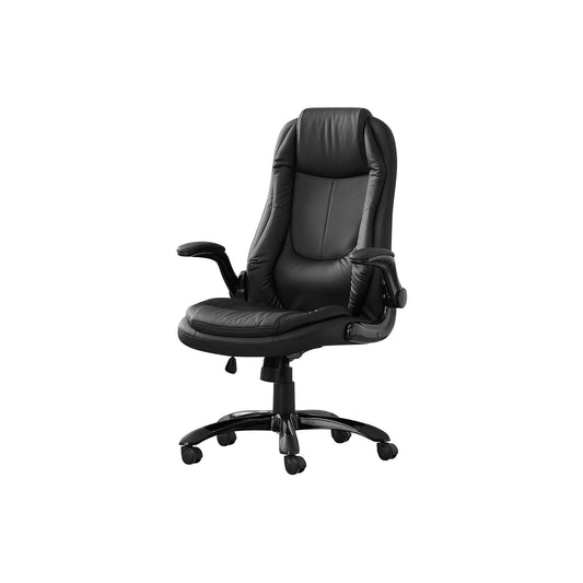 Office Chair, Adjustable Height, Swivel, Ergonomic, Armrests, Contemporary & Modern - Black