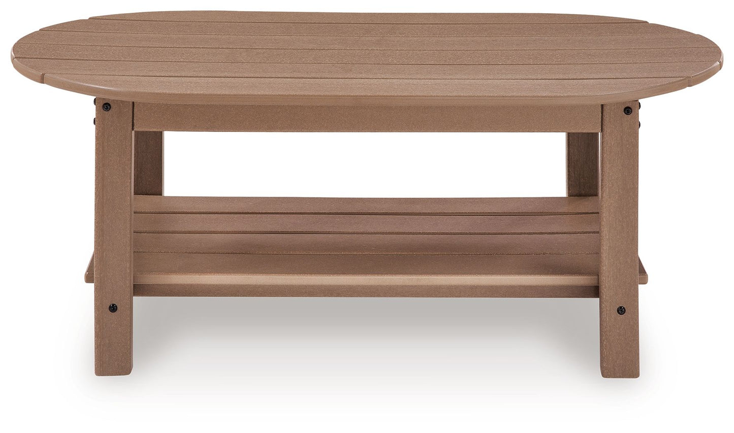 Cliffs Beach - Oval Cocktail Table - Driftwood